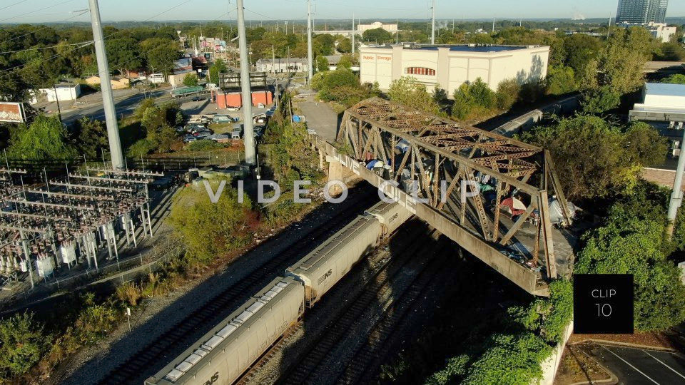 CLIP 10 - Atlanta, GA Homeless camps on abandoned railroad bridge
