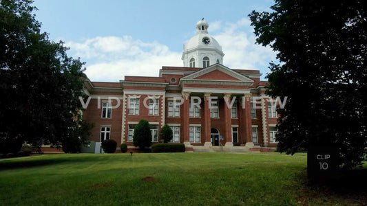 CLIP 10 - Eatonton, GA  - Putnam County Clerk of Courts - rising up from front to dome