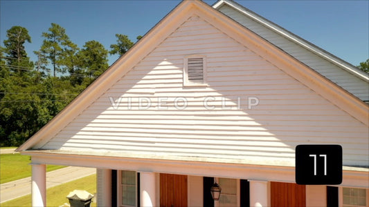 CLIP 11 - Indiantown Presbyterian Church close up of front and pulling away