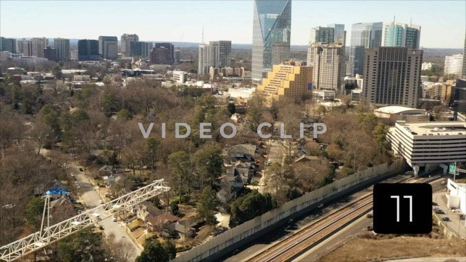 CLIP 11 - Atlanta, GA Vol. 1 - office towers in Lenox area beside neighborhood