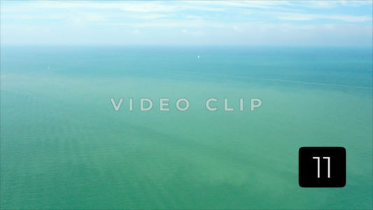 CLIP 11 - Lake Ontario Webster, NY water and sky with sailboat in distance