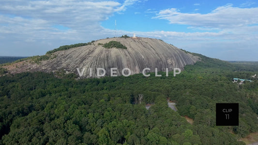 CLIP 11 - Stone Mountain Park, GA Landscape view of mountainside from a distance
