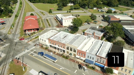 CLIP 11 - Montezuma, GA freight truck passes through town