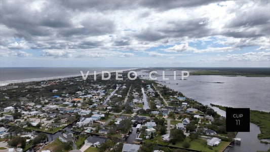 CLIP 11 - St Augustine, Florida looking toward Crescent Beach