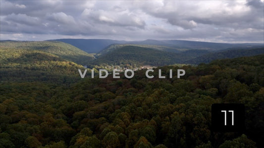 CLIP 11 - Ohiopyle, PA treetop flying then rising above countryside