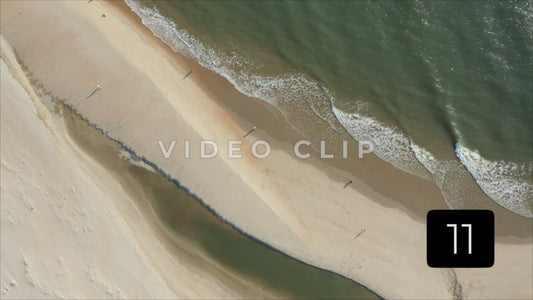 CLIP 11 - Pawleys Island, SC taking a morning walk on the beach beside the ocean