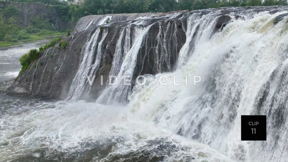 cohoes falls new york state stock video