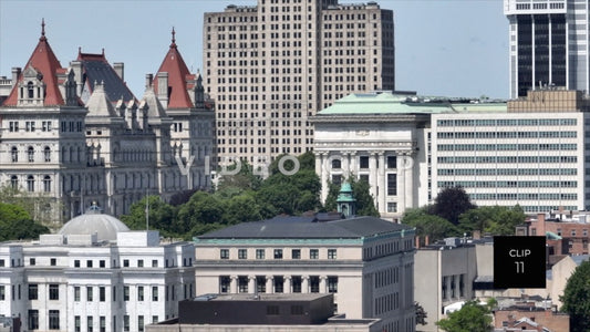 CLIP 11 - Albany, NY close up of downtown historical architecture
