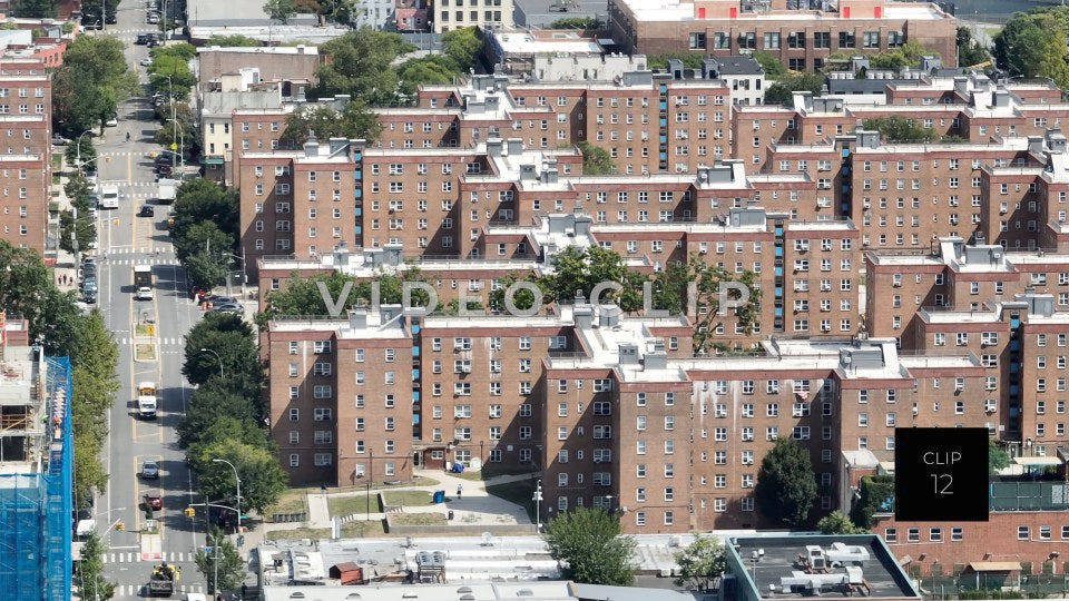 CLIP 12 - New York, NY Residential real estate in Staten Island with street traffic