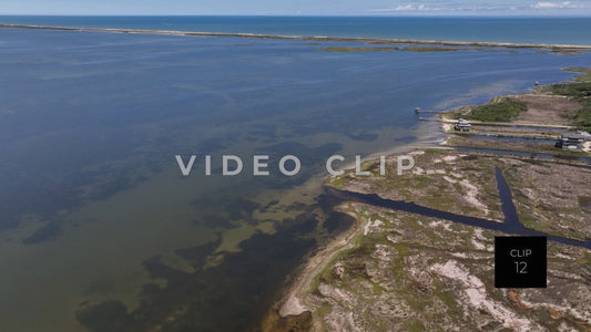 CLIP 12 - Outer Banks, NC at Buxton inlet aerial view