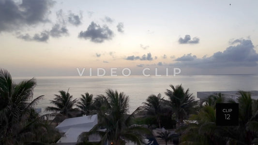CLIP 12 - Isla Mujeras, Mexico sunrise and seaside villas in Caribbean
