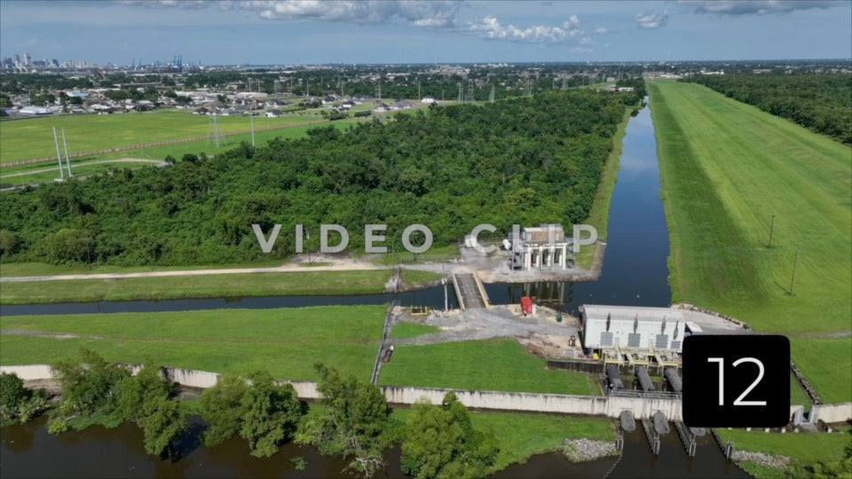 CLIP 12 - New Orleans, LA Vol. 3 - Flood control water management system with Leeve