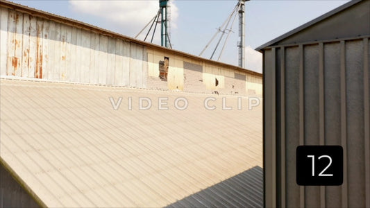 CLIP 12 - Hawkinsville, GA bird landing on grain silo tower