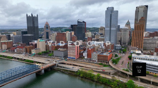 stock video pittsburg pa city skyline steve tanner stock