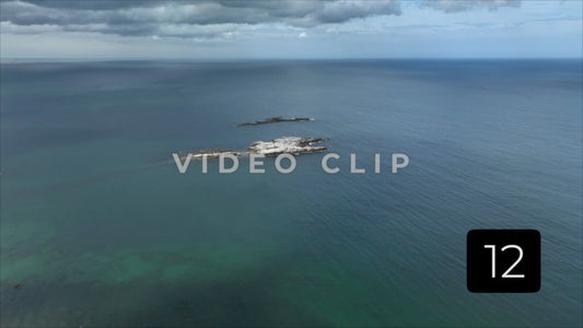 CLIP 12 - Aerial of Massachusetts Bay with view of Black Rock Islands