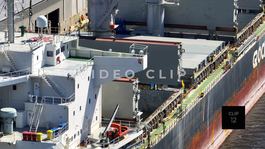 CLIP 12 - Brunswick, GA close up of cargo ship docked at Georgia Ports Authority