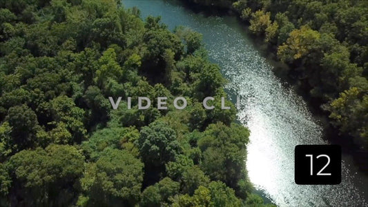 CLIP 12 - Chattahoochee River - Sunshine reflecting in peaceful water in South Georgia