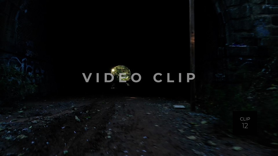 CLIP 12 - Atlanta, GA Beltline Bike trail through old train tunnel