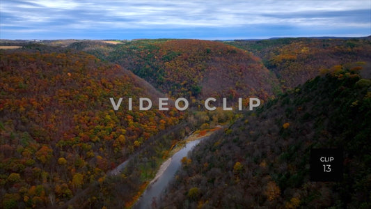 CLIP 13 - Pennsylvania Grand Canyon slowly flying over Canyon