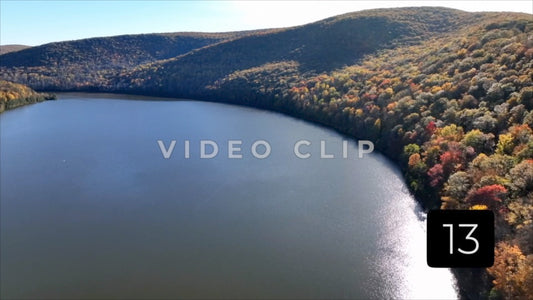 CLIP 13 - Tioga-Hammond Lakes, PA vista view of lake in sunshine