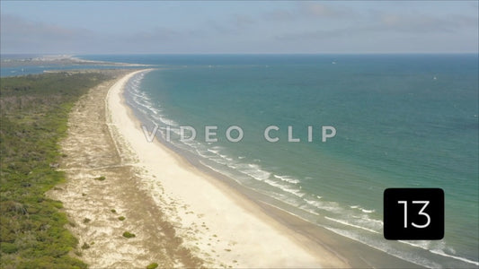 CLIP 13 - Cherry Grove Beach, SC Waties Barrier Island remote beach front