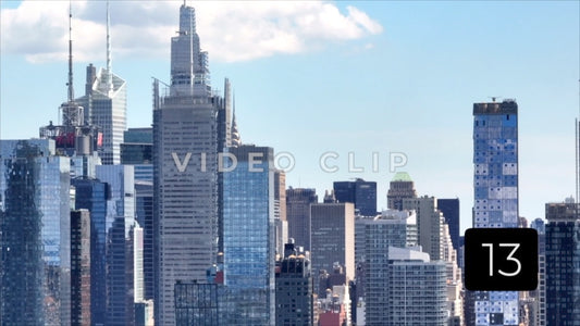 CLIP 13 - New York, NY Vol 1. - city skyline glass office towers and apartments with Chrysler Building