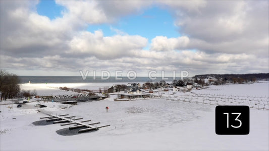 CLIP 13 - Winter Vol. 3 - Winter Lake Ontario and Irondequoit Bay frozen after ice storm