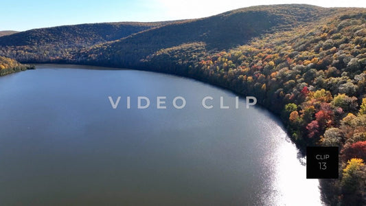 CLIP 13 - Tioga-Hammond Lakes, PA vista view of lake in sunshine