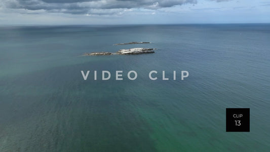 stock video Black Rock Island in Massachusetts Bay near Boston