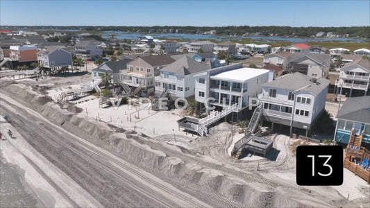 CLIP 13 - Surfside Garden City, SC beach erosion from Hurricane Ian storm surge
