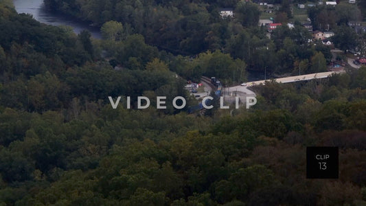 CLIP 13 - Ohiopyle, PA train passing through downtown