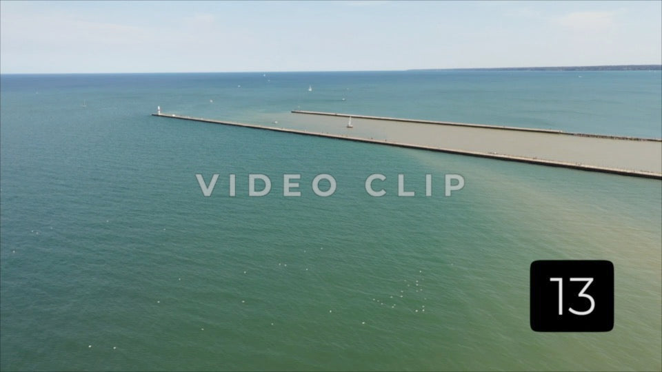 CLIP 13 - Rochester, NY Vol. 5 - Charlotte Pier at mouth of Genesee River on Lake Ontario