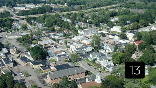 CLIP 13 - Lake Ontario Webster, NY view of streets with shops and houses