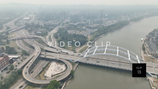 stock video canadian wildfire smoke rochester New York