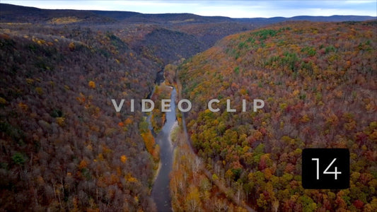 CLIP 14 - Pennsylvania Grand Canyon looking down at Pine Creek