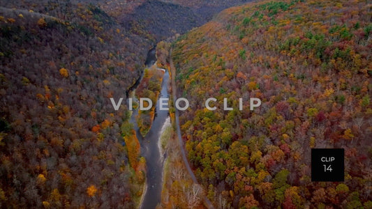 CLIP 14 - Pennsylvania Grand Canyon looking down at Pine Creek
