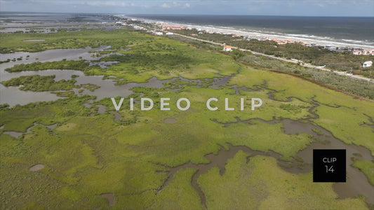 CLIP 14 - St Augustine, Florida natural tidal marsh