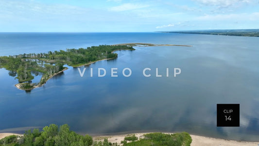 Stock Video Presque Isle State Park Erie PA