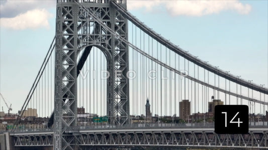 CLIP 14 - New York, NY Vol 1. - George Washington Bridge support tower top down view