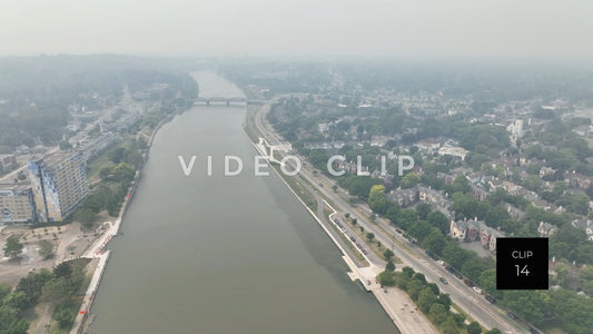 stock video canadian wildfire smoke rochester New York