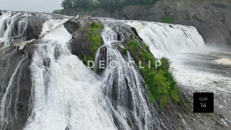 cohoes falls new york state stock video