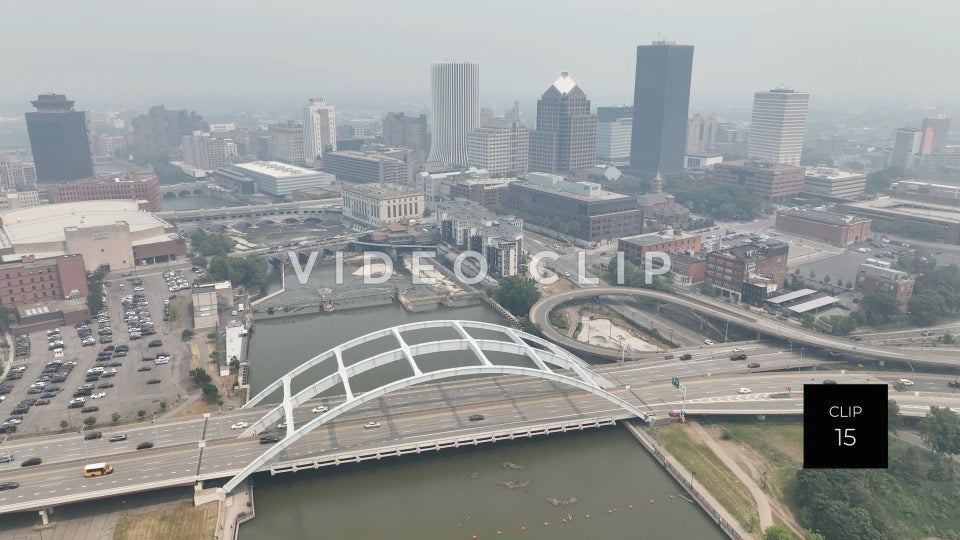 stock video canadian wildfire smoke rochester New York