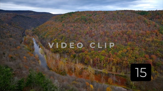 CLIP 15 - Pennsylvania Grand Canyon slow flight towards Canyon
