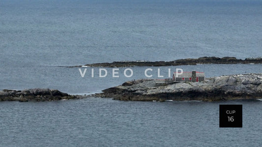 stock video Black Rock Island in Massachusetts Bay near Boston