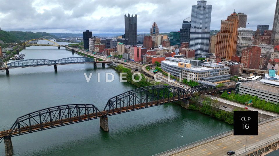 stock video pittsburg pa city skyline steve tanner stock