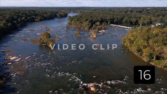 CLIP 16 - Richmond, VA Vol. 2 - aerial view of James River