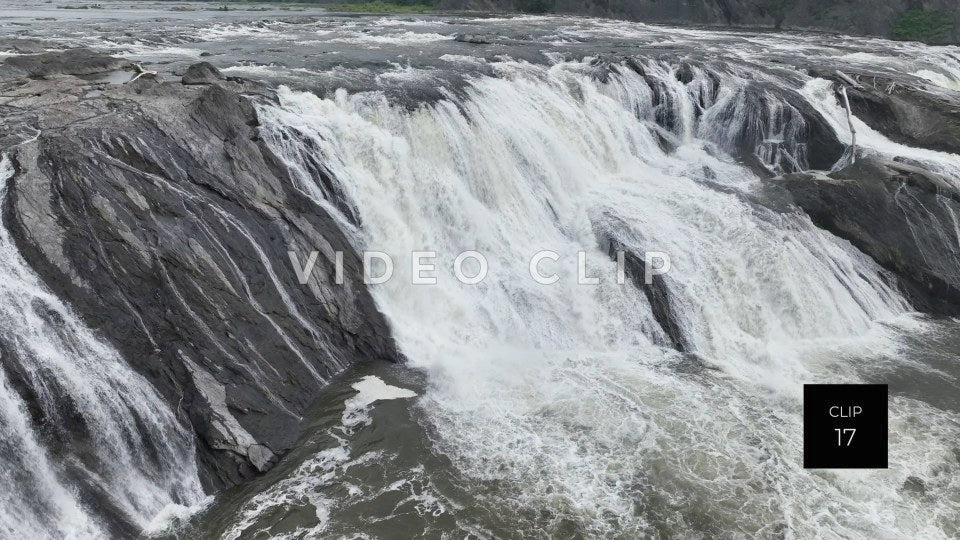 cohoes falls new york state stock video