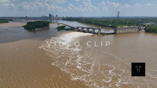 CLIP 17 - Louisville, KY McAlpine Locks and Dam spill gates