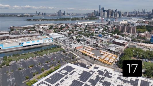 CLIP 17 - New York, NY Vol 1. - city skyline aerial view from Staten Island