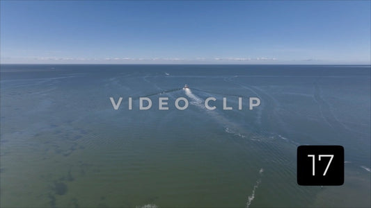 CLIP 17 - Outer Banks, NC Ocracoke Ferry crossing inlet